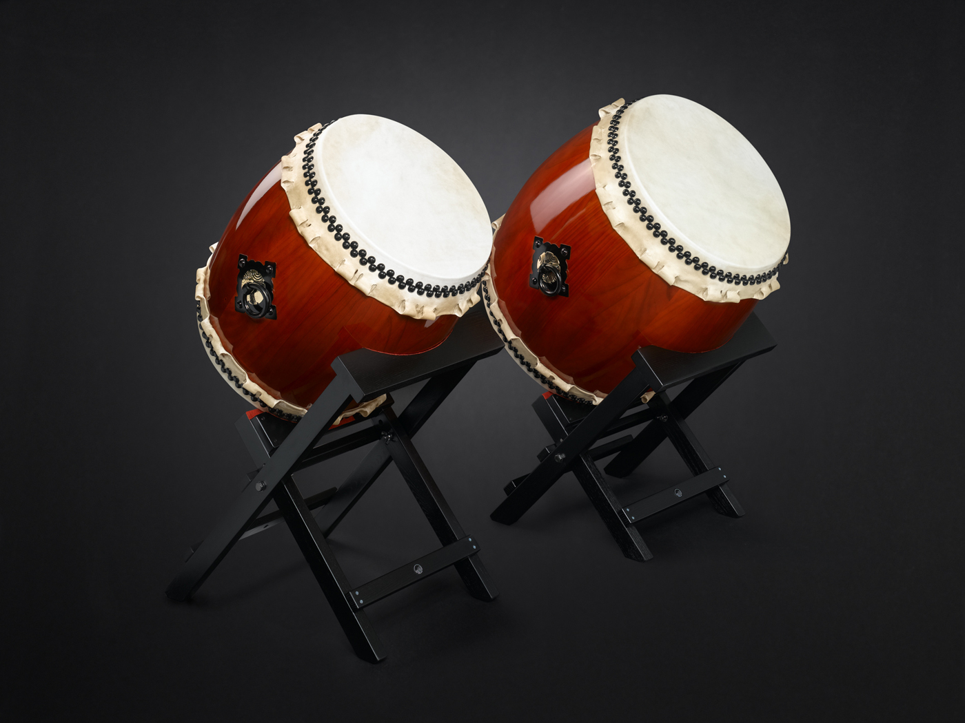 Miya-Daiko high-quality (850/995) with slant-stands for 42cm & 48cm (245)