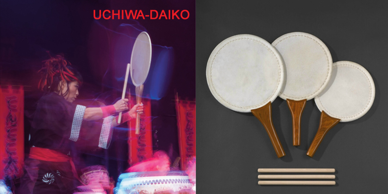 Uchiwa-Daiko (24cm, 27cm, 30cm & 39cm)  95 / 105 / 130 / 195